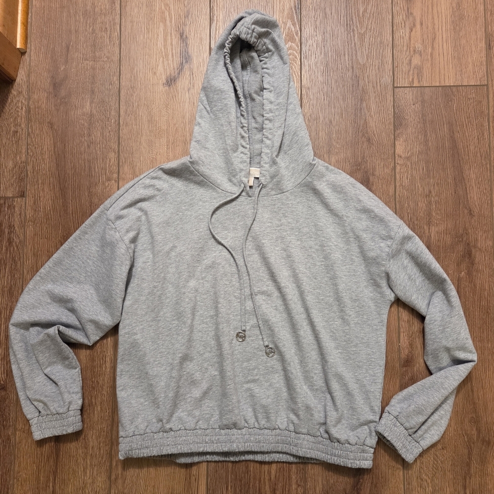 Michael Kors Women's Light Gray Pullover Hoodie